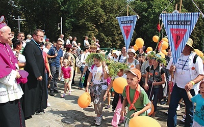 22. diecezjalna pielgrzymka dotarła na Jasną Górę. Na zdjęciu grupa z Oświęcimia