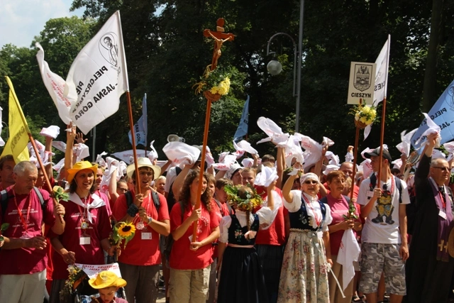 Pielgrzymi cieszyńscy na Jasnej Górze