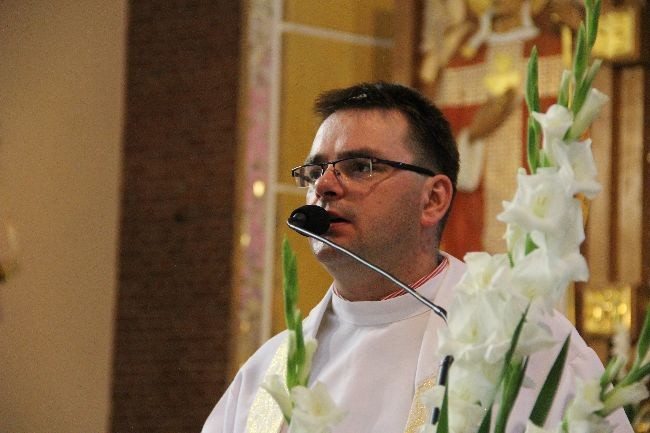 Figura św. Michała w Mościcach 