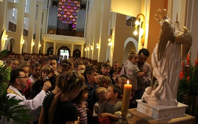 Figura św. Michała w Mościcach 