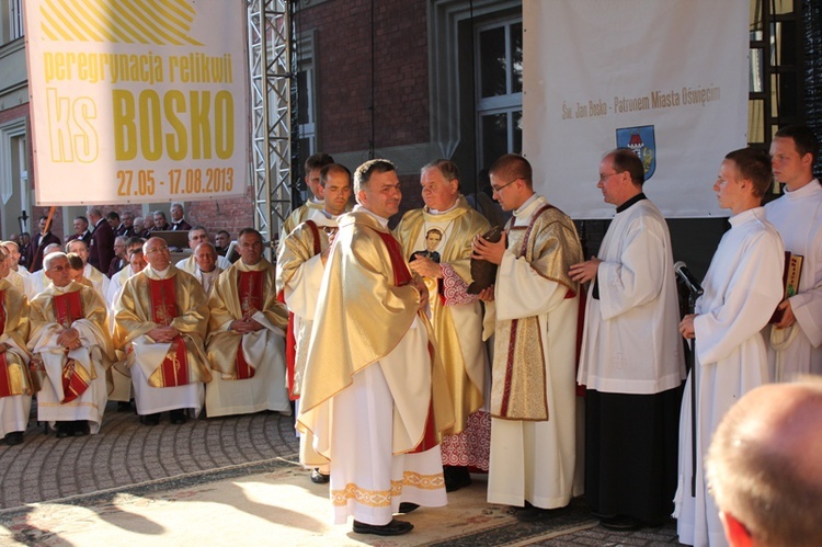 Oświęcim: powitanie relikwii św. Jana Bosko