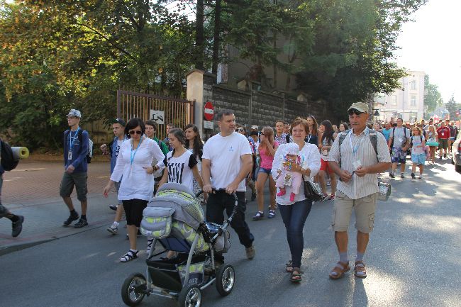 Pożeganie pielgrzymów w Tarnowie 