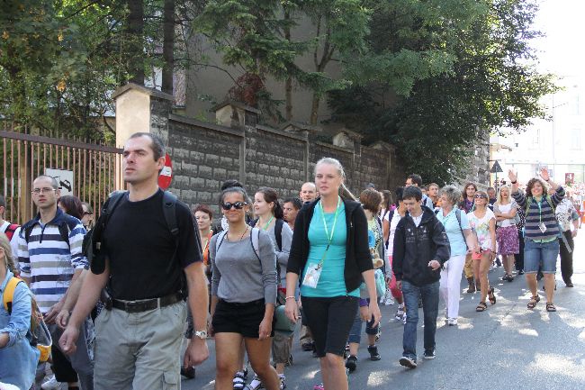 Pożeganie pielgrzymów w Tarnowie 