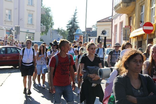 Pożeganie pielgrzymów w Tarnowie 