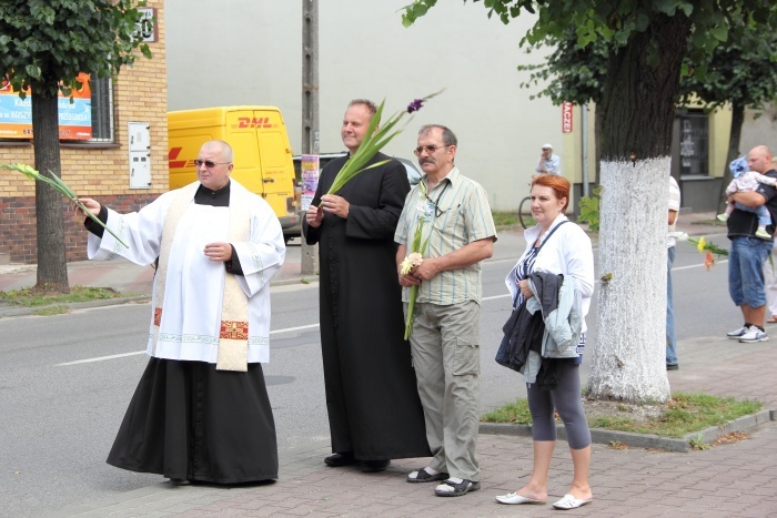 Powitanie pielgrzymów w Głownie