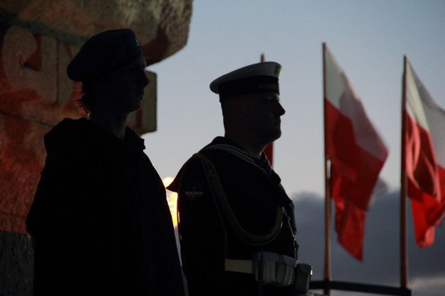 Uroczystości na Westerplatte