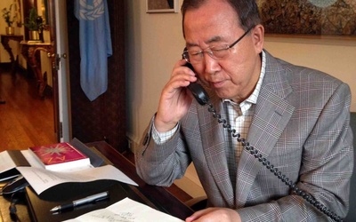 Ban Ki Mun otrzega USA i Francję