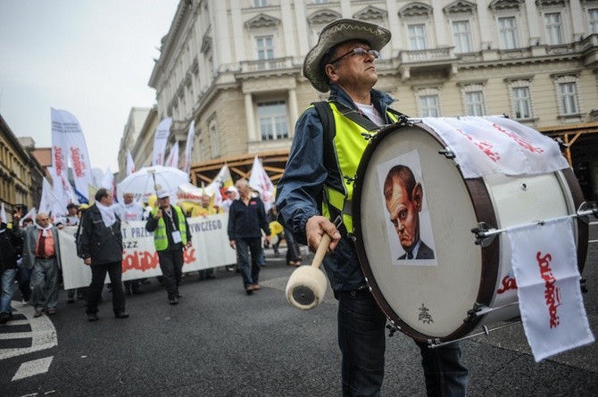 Pierwszy dzień ogólnopolskiej manifestacji w Warszawie