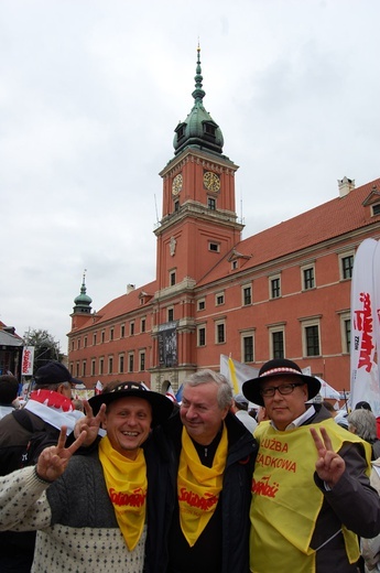 Małopolscy związkowcy w Warszawie