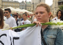Marsz milczenia w Krakowie