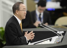 Ban Ki Mun wzywa do szybkiego przyjęcia rezolucji ws. Syrii