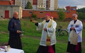 Poświęcenie gruntu pod kaplicę w Trudovskoye