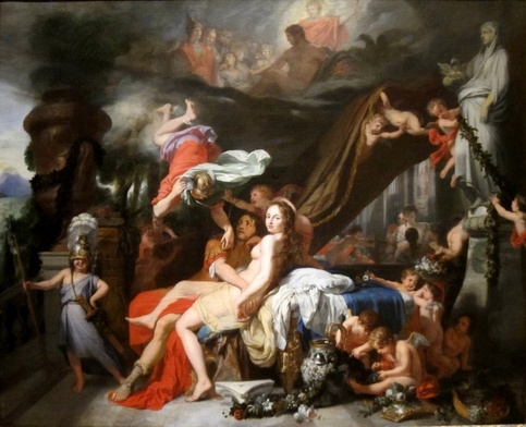 Hermes nakazuje Kalipso uwolnić Odyseusza