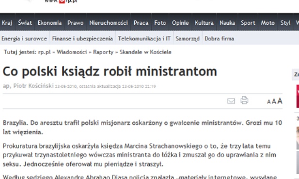 Polski misjonarz uwolniony od zarzutów pedofilii
