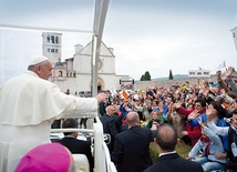 Przybycie Franciszka wzbudziło entuzjazm mieszkańców Asyżu