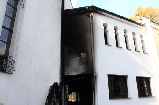 Gdański meczet po pożarze