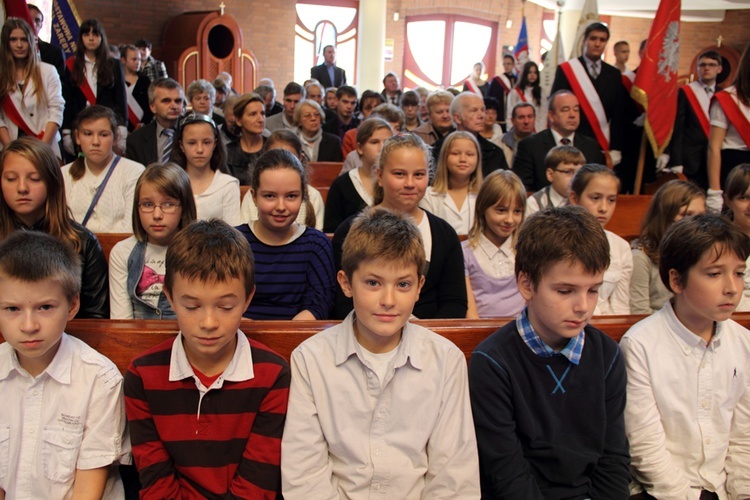 Poświęcenie pomnika katyńskiego w Tychach