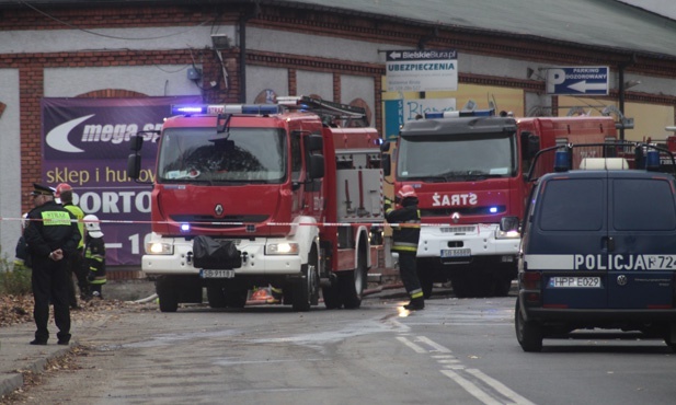 Pożar fabryki laminatu w Bielsku-Białej