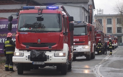 Pożar fabryki laminatu w Bielsku-Białej