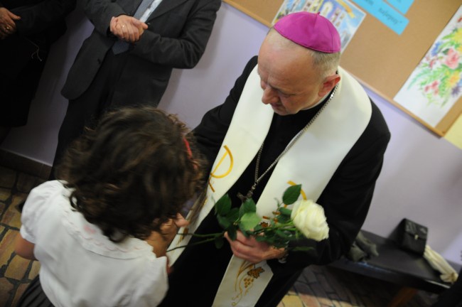 Poświęcenie katolickiej szkoły w Opolu