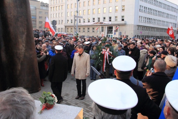 Odsłonięcie pomnika Piłsudskiego