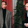 Prof. Wojciech Kudyba (z lewej) i prof. Krzysztof Koehler na spotkaniu z sądeczanami