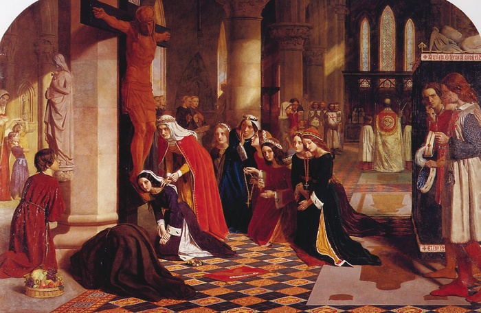 James Collinson (1825–1881) Wyrzeczenie świętej Elżbiety Węgierskiej, 1850 Johannesburg Art Gallery, Johannesburg