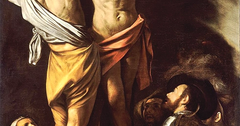 Michelangelo Merisi da Caravaggio „Męczeństwo św. Andrzeja”  olej na płótnie, ok. 1607, Muzeum Sztuki, Cleveland