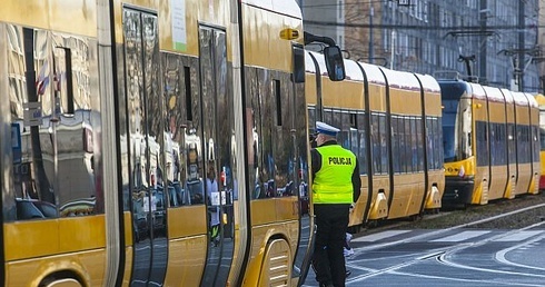 Zderzenie tramwajów w centrum Warszawy