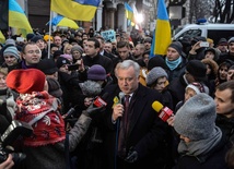 Manifestacja przed ambasadą Ukrainy