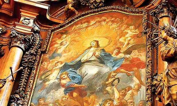  W ołtarzu głównym kościoła w Kamieńcu znajdują się aż 2 obrazy Willmanna