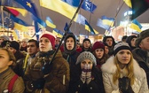  To skupienie i wzruszenie młodych Ukraińców nie jest wyreżyserowane. Strajk studentów w całym kraju ściągnął do Kijowa tysiące demonstrantów