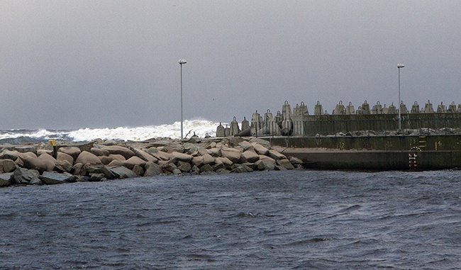 "Ksawery" nad morzem