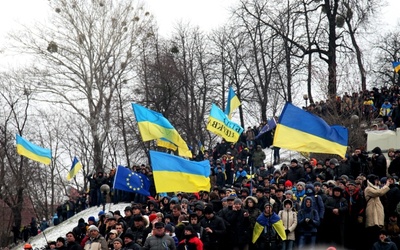 Kijów: Barykady przed siedzibą rządu
