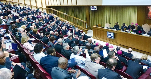  Debata toczyła się w watykańskiej auli, gdzie odbywają się konferencje synodu biskupów