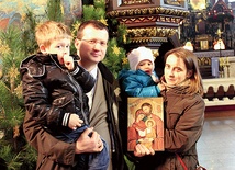 Barbara i Ryszard Paluchowie z dziećmi zamierzają przyjąć ikonę do swojego domu