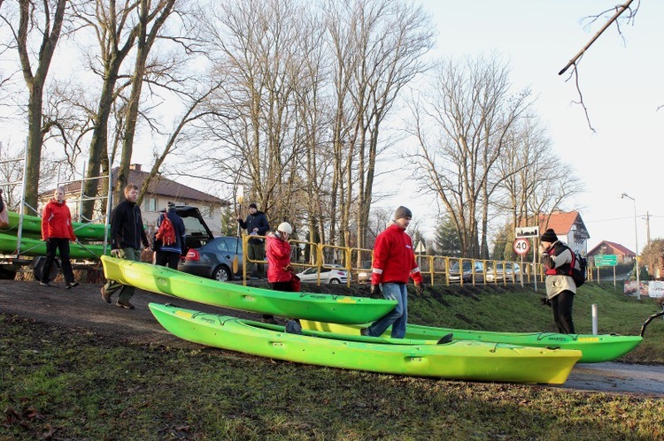 Noworoczny spływ kajakowy 2014