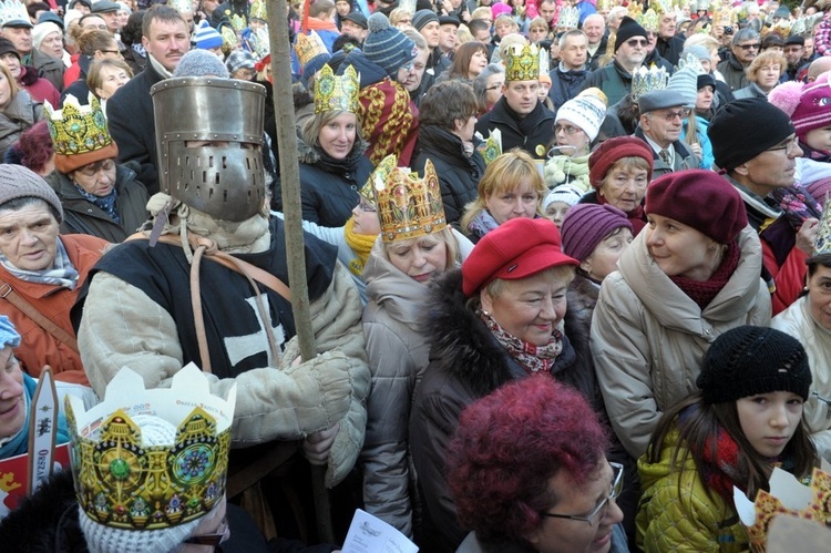 Orszak w Świdnicy - hołd na Rynku