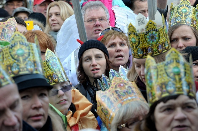 Orszak w Świdnicy - hołd na Rynku