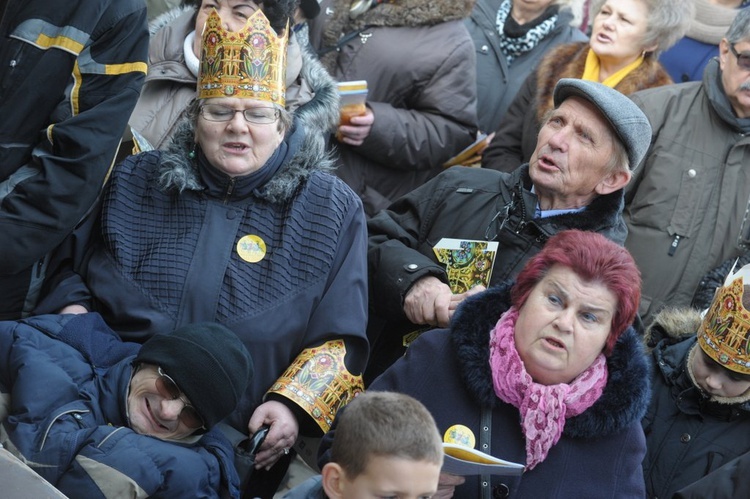 Orszak w Świdnicy - hołd na Rynku