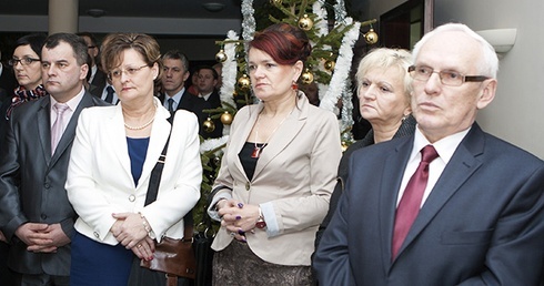 Biskup z samorządowcami
