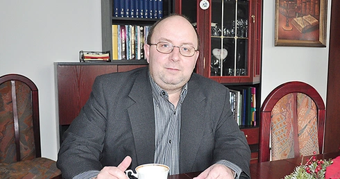 Ks. Ryszard Pieron, proboszcz parafii ewangelicko-augsburskiej w Lasowicach Wielkich