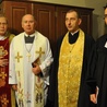 Początek płockiego Tygodnia Ekumenicznego (od lewej): bp Piotr Libera, bp Ludwik Jabłoński, ks. Eliasz Tarasiewicz i ks. Mateusz Łaciak