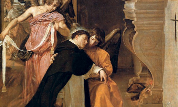 „Kuszenie św. Tomasza z Akwinu”  olej na płótnie, 1632 Muzeum Diecezjalne Sztuki Sakralnej  Orihuela