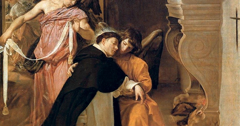 „Kuszenie św. Tomasza z Akwinu”  olej na płótnie, 1632 Muzeum Diecezjalne Sztuki Sakralnej  Orihuela