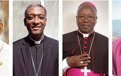 Od lewej: Abp Orlando B. Quevedo, Bp Chibly Langlois, Philippe Nakellentuba Ouédraogo