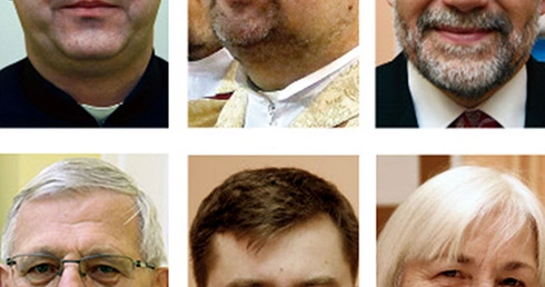 U góry od lewej: Ks. Krzysztof Franczyk, Ks. Piotr Boraca, Piotr Wardzała Poniżej od lewej: Jan First, Ks. Marcin Mastalski, Barbara Andrzejewicz
