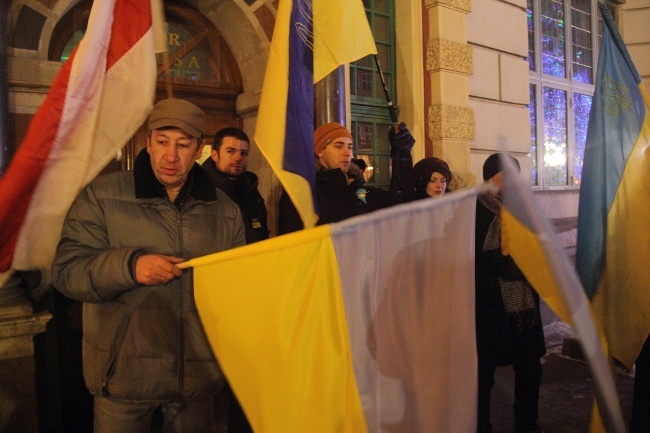 Manifestacja solidarności z Ukraińcami 