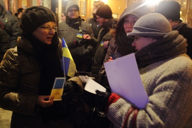 Manifestacja solidarności z Ukraińcami 