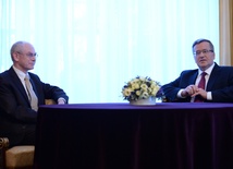 Prezydent spotkał się z H. Van Rompuyem